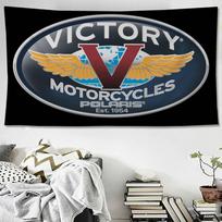 V-Victorys Motorcycles Racing Anime Tapestry Hanging Tarot Hippie Wall Rugs Dorm Wall Hanging Sheets 100X70CM gray