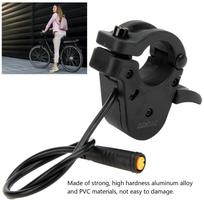 Elektrinis dviratis su „Thumb Throttle Bike 300X“ greičio reguliavimo akceleratoriumi, abiejose pusėse, galima modifikuoti ir atnaujinti. black