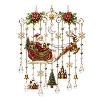 Christmas Painted Wind - Festive Hanging Decoration for Holiday Home One Size