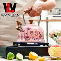3L Nerūdijančio Plieno Švilpiantis Virdulys Rožinis Minimalistinis Dizainas Virtuvės Viryklės Vandens Puodas Namų Naudojimui 3L Pink Minimalist Whistling Kettle white