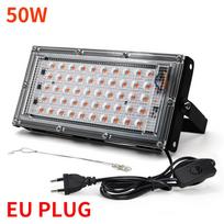 1PC LED Grow Light PhytoLamp For Phyto Plants Tent Flower Seeding 50W AC 220V EU Plug Full Spectrum Range Lamp Outdoor Floodlight Grow Box