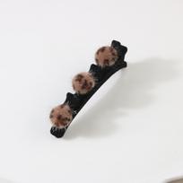 Pintų plaukų segtukai, Sulaužyti segtukai, Priekinių kirpčiukų ir sulenktytų plaukų formavimo priemonės, Šoniniai segtukai, Galvos papuošalai 1PCS black