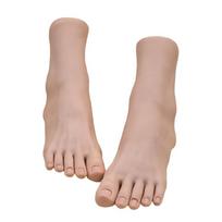 Realistic TPE Foot Pair For Professional Nail Art Training Shoe Photography Jewelry Styling And Creative Art Projects 1 gray