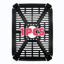 Stainless Steel Air Fryer Grill Pan Non-stick Coating 2pcs gray