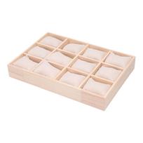 Watch Jewelry Box 12 Slot Chinese New Year Gifts Portable,Multifunctional for Men Bracelet Holder,Watch Case Wood Ornament white