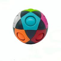 Rainbow Sphere Puzzles Antistress Cube Football Magic Cube Educational Learning Toys For Kids Adult Kids Stress  Toys black