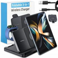 Belaidis įkroviklis 3 viename Qi 15W telefonui laikrodžiui ausinėms, Belaidis įkroviklis 3 viename Qi 15W telefonui laikrodžiui ausinėms
