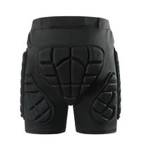 Motorcycle Shorts Skating Hip protector MTB Motocross Hip Paddeds Skiing Snowboard Shorts Protective Gear S black
