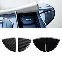 Mercedes-Benz E-Class W211 Armrest Box Latch Decorative Cover 2116801184 Glossy Black Pair gray