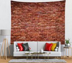 Brick Wall Tapestry Retro Red Brick Wall Tapestry for Kids Adults Bedroom Living Room Dorm Home Wall Hanging Aesthetic Decor 100X70CM