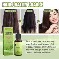 Rosemary Mint Batana Hair Oil Scalp  Biotin Nourishing Repair for Dry Hair and Split Ends Home Care one size black