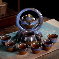 Luxury Semiautomatic Ceramic Tea Set with Teapot and Cup
