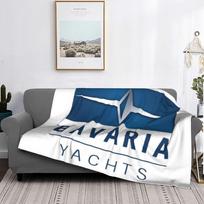 Bavaria Yachts Blue Silver Logo Blankets Multifunction Fleece Sofa Throw Blanket for Home Bedroom Travel Throws Bedspread Quilt 75x100cm (30x40inch) blue