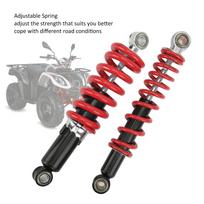 4PCS Front Rear Suspension Shock Absorber 250mm Adjustable for 50cc‑125cc Dirt Pit Bike ATV Go Kart red