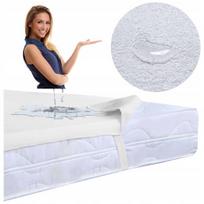 Čiužinio apsauga su guma 160x200, neperšlampama, balta, Čiužinio apsauga su guma 160x200, neperšlampama, balta
