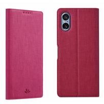 For Sony Xperia 5 V ViLi DMX Series Shockproof Magnetic Leather Phone Case For Sony Xperia 5 V raudona