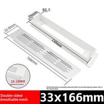 Aluminum Alloy/Plastic Cabinet Breather Hole Cover Rectangle Breathable Mesh Ventilator Grille Cover 30Mm Wide A3