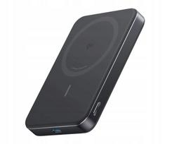 Atsarginis maitinimo šaltinis ("Power Bank") Magnetinė išorinė baterija MagGo Slim 10000 mAh su Qi2 15 W ir USB-C 30 W juoda, Magnetinė išorinė baterija MagGo Slim 10000 mAh su Qi2 15 W ir USB-C 30 W juoda