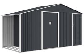 Sodo namukas su malkine Bergen, 407x194 cm, Grey
