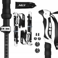 Žygio lazdos NILS TK8603, aliuminio, reguliuojamos, 38,5–135 cm