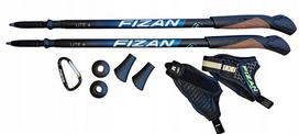 Žygio lazdos FIZAN N/LITE 4, mėlynos, 52–125 cm