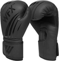Bokso pirštinės WFX BR4, 8 oz, juodos, MMA ir kikbokso treniruotėms