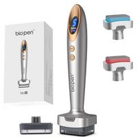 Galvos odos microneedling rašiklis, 120 adatėlių, 0,5 mm, su EMS, LED vibracija, 2 kasetės