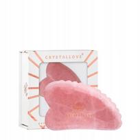 Veido masažo plokštelė CRYSTALLOVE 3D iš rožinio kvarco