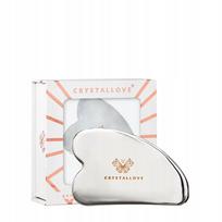 Veido masažo plokštelė CRYSTALLOVE Cryo Ice Gua Sha, plieninė