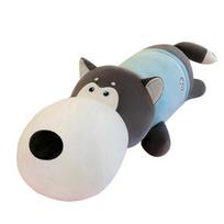 Krokodilo pliušinis žaislas Ilga pagalvė apkabinimui Atraminė juosmens ir nugaros pagalvė Minkšta odai draugiška miego pagalvė vaikams ir suaugusiems 50cm Dog gray