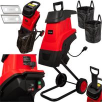 Elektrinis šakų smulkintuvas 3600 W, iki 45 mm, 2 peiliai, 2 maišai po 45 l