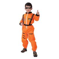 Astronautų Cosplay Kostiumas Vaikams Poliesterio Kombinezonas Su Kosmoso Tema Kostiumų Renginiams M(110-120cm) oranžinė