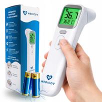 Infraraudonųjų spindulių termometras MEDICOV, bekontaktis, Bluetooth, matavimas nuo kaktos ir ausies