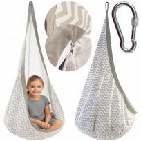 Pakabinama supama kėdė-hamakas SWING COCOON, iki 60 kg, su pagalve