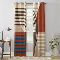Miegamojo Virtuvės Užuolaida Boho Abstrakčios Geometrinės Langų Užuolaidos Užuolaidos Svetainei Dekoratyviniai Elementai 135W x 60H(cm) x1 brown
