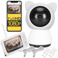 Vaiko stebėjimo kamera su WiFi, pasukama, Full HD, 5" LCD ekranas, 4x priartinimas