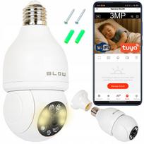 Wi-Fi apsukama vidaus IP kamera, E27 lizdas, 3MP, TUYA PTZ