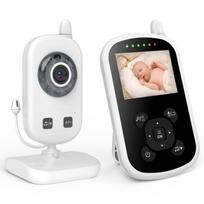 Vaizdo auklė NANNY su LCD ekranu, naktiniu režimu, 300 m nuotoliu ir priartinimu