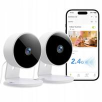 Vidaus stebėjimo kameros GNCC, 1080P, 2 vnt., su Wi-Fi ir judesio aptikimu