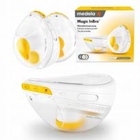 Elektrinis dvigubas pientraukis Medela Magic InBra, tylus, baltas