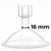 16 mm piltuvėlis krūtų pompos taurei