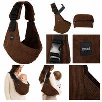 Vaikiška klubo nešynė Boba Buddy Sling, ruda, 8–20 kg, 9–48 mėn.
