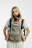 Ergonominis reguliuojamas nešioklė LennyUpGrade Pro, Small Almond Herringbone