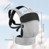 Ergonominis reguliuojamas kūdikio nešioklė, priekinei ir nugarinei padėčiai, kvėpuojanti