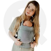 Reguliuojama nešioklė QUSY Mini 2.0 „Silver Dust“ su apsauginėmis pagalvėlėmis, 0–24 mėn.