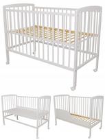 Lova–languotė vaikams Matilda 3in1, 120x60(66), su ratukais ir apsaugomis