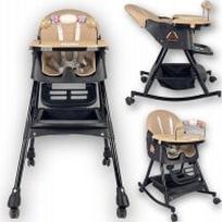Maitinimo kėdutė Twinky Baby MAXI SWING 2-in-1, reguliuojama, juoda