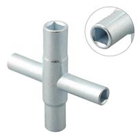 40Cr Steel 7.7*7.7cm Cross Faucet Wrench Hand Tools white