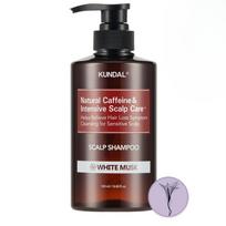 KUNDAL Natūralus kofeinas ir intensyvi galvos odos priežiūra+ Galvos odos šampūnas 500 ml 1 iš 4 variantų #White Musk gray