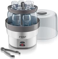 Buteliukų garinis sterilizatorius Reer, 500 W, su žnyplėmis, baltas